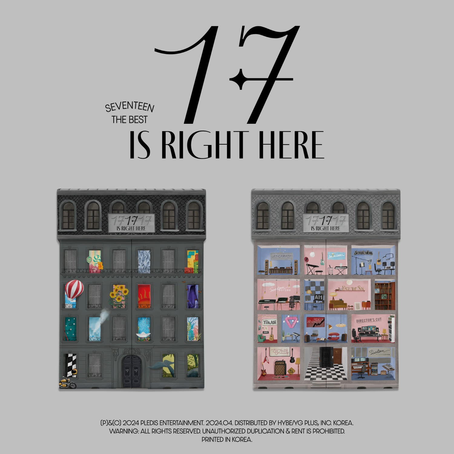 세븐틴 (SEVENTEEN) - SEVENTEEN BEST ALBUM [17 IS RIGHT HERE] (세트)